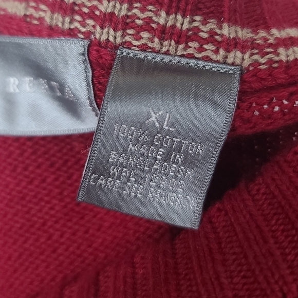 Oscar De La Renta Red Sweater Men's XL - Picture 7 of 7